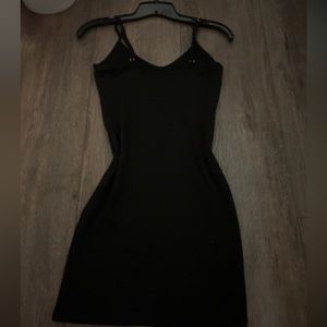 Black mini party dress cloth